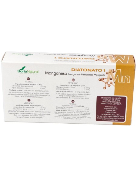Soria Natural Diatonato 1 Mn 28 Ampollas