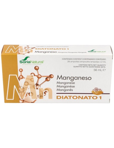 Soria Natural Diatonato 1 Mn 28 Ampollas