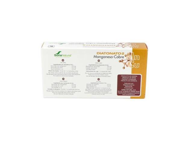 Soria Natural Diatonato 2 Manganeso Cobre 28X2Ml