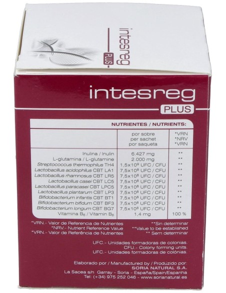 Soria Natural Intesreg Plus 14Sobres