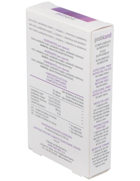Soria Natural Probicand 20Caps