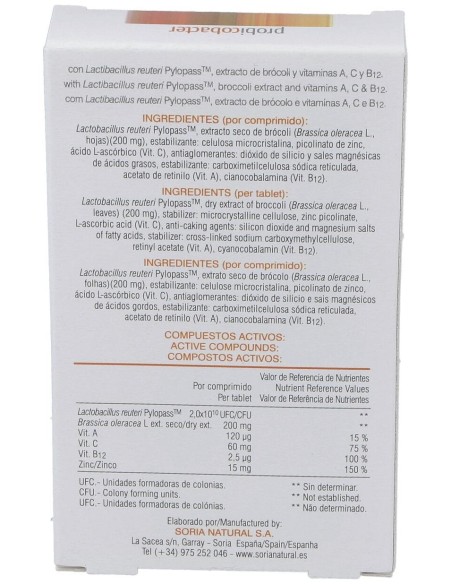Soria Natural Probicobacter 21Comp