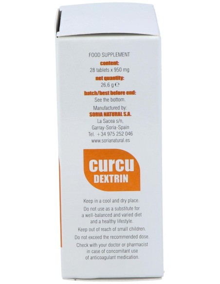Soria Natural Vit%26Min 44 Curcu Dextrin Mgdose 28 Comp.