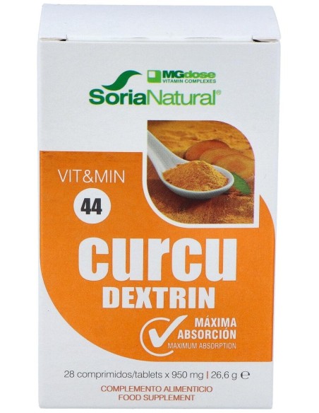 Soria Natural Vit%26Min 44 Curcu Dextrin Mgdose 28 Comp.