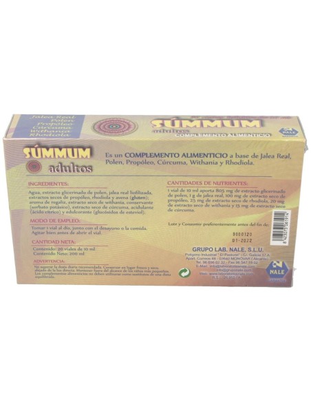 Nale Summum Adultos 20 Ampollas