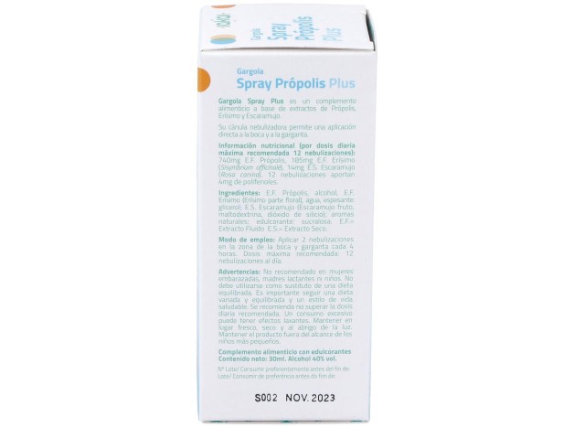 Gargola Spray Plus Propolis 30Ml.
