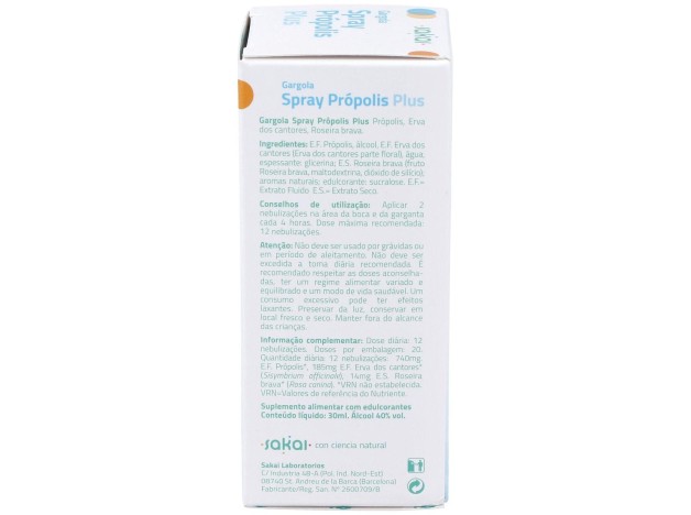 Gargola Spray Plus Propolis 30Ml.