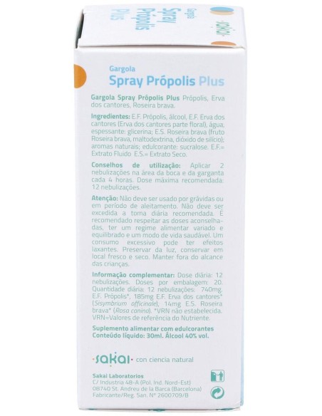 Gargola Spray Plus Propolis 30Ml.
