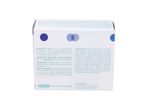 Sakai Melatonina Extra Masticable 60 Comp