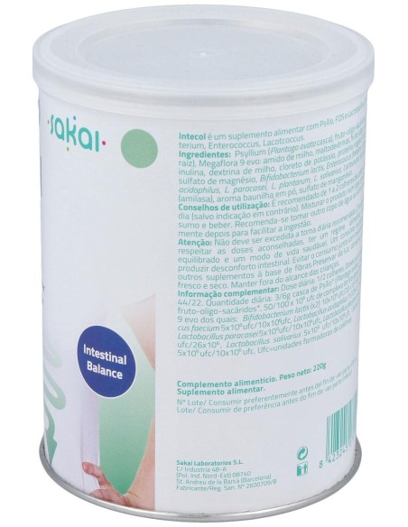 Intecol Complejo Probiotico 220Gr.
