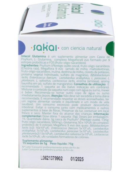 Sakai Intecol Glutamina 15 Sobres