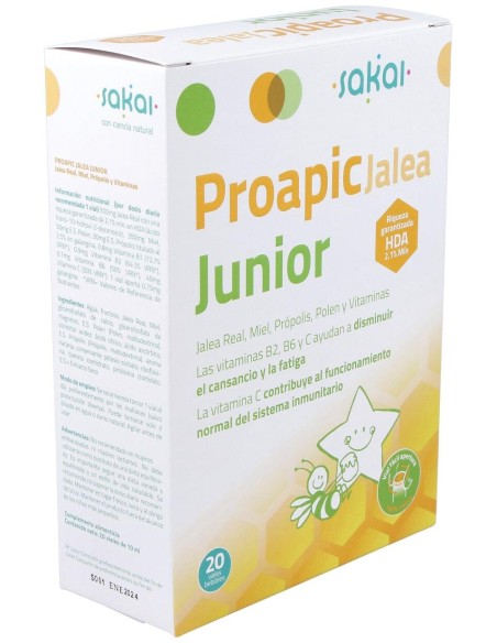 Proapic Jalea Real Infantil-Junior 20Amp.