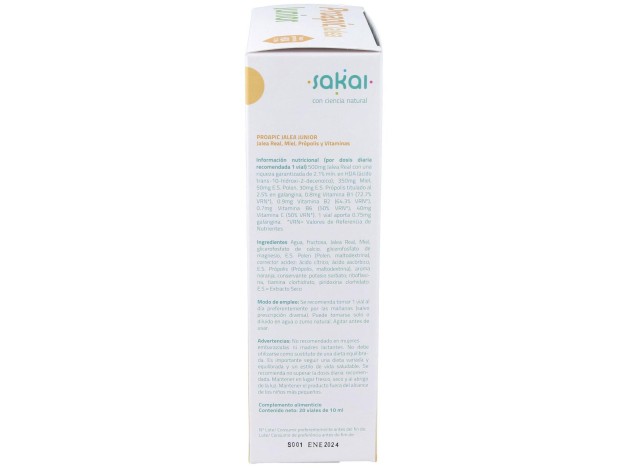 Proapic Jalea Real Infantil-Junior 20Amp.