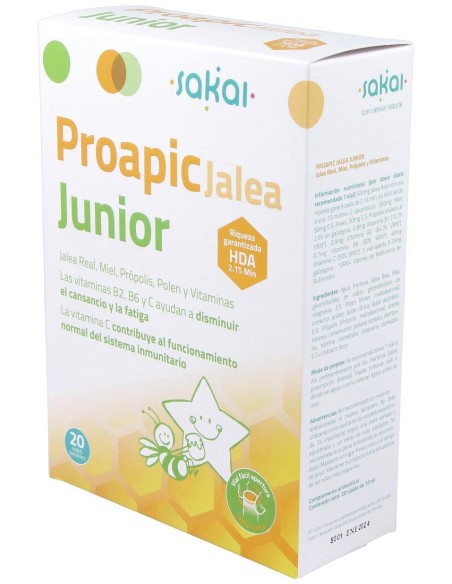 Proapic Jalea Real Infantil-Junior 20Amp.