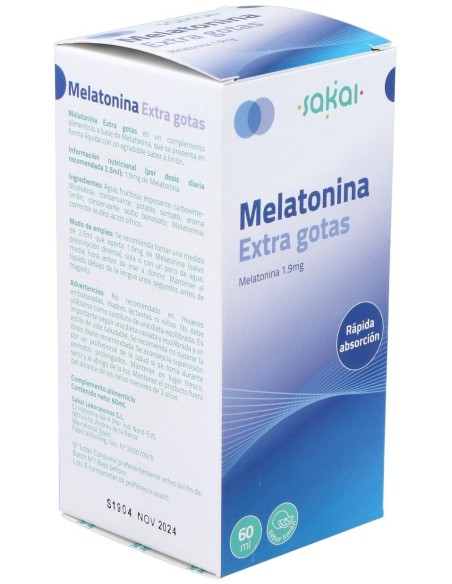 Melatonina Extra Gotas 60Ml.