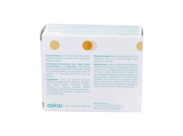 Sakai Guaraná 60 Cáps