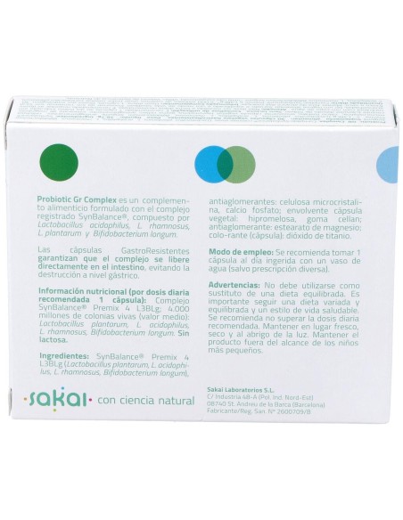 Sakai Probioticg Complex Cápsulas