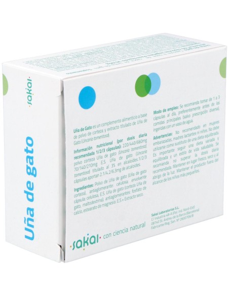 Sakai Uña Gato 60 Cap