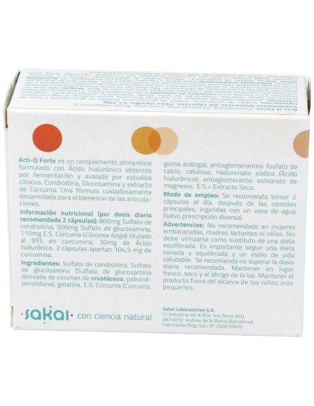 Sakai Arti-Q Forte 60 Cápsulas