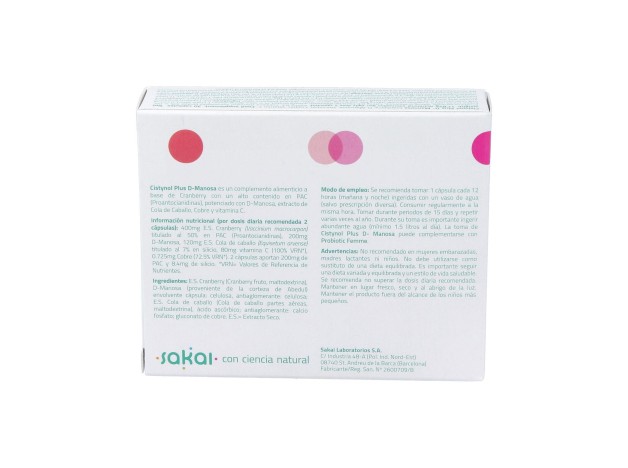 Sakai Cistynol Plus D-Manosa 30Caps