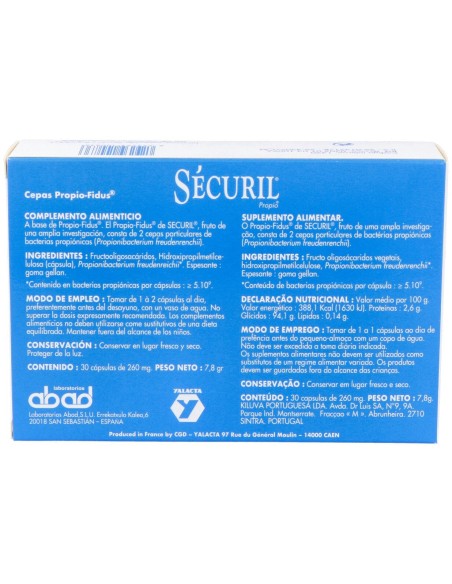 Securil 30 Cápsulas