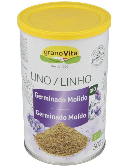 Semillas De Lino Germinado Molido 500Gr.