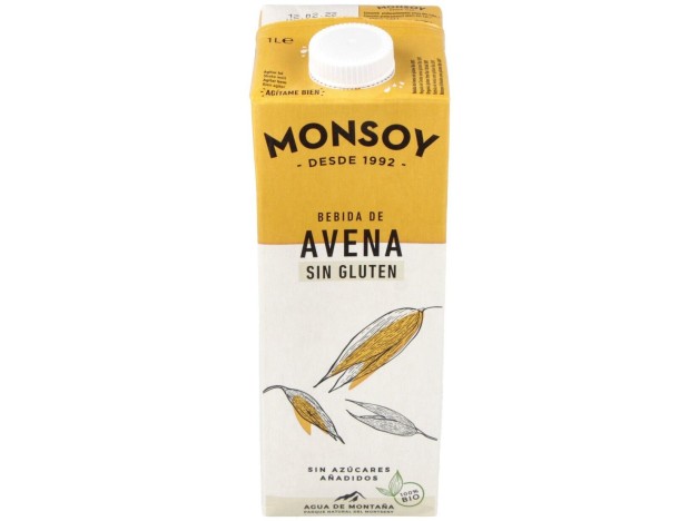 Bebida Vegetal De Avena Sin Gluten 1Lt 6Uds. Bio