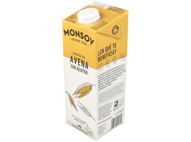 Bebida Vegetal De Avena Sin Gluten 1Lt 6Uds. Bio