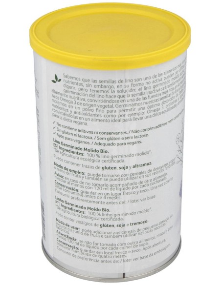 Semillas De Lino Germinado Molido 500Gr.