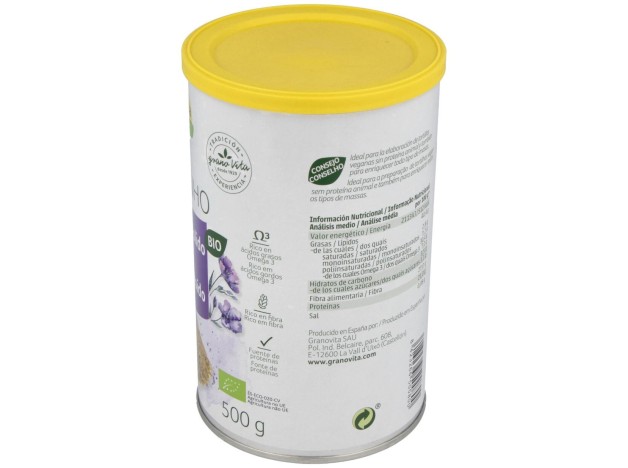 Semillas De Lino Germinado Molido 500Gr.