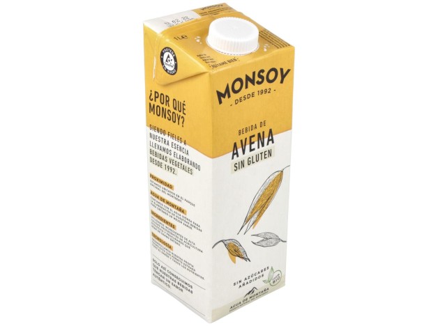 Bebida Vegetal De Avena Sin Gluten 1Lt 6Uds. Bio