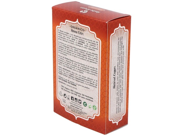 Radhe Shyam Henna Tinte Natur Cobre Polvo 100Gr