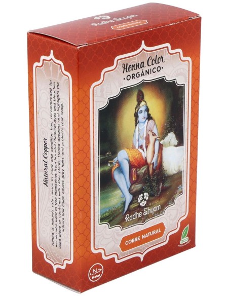 Radhe Shyam Henna Tinte Natur Cobre Polvo 100Gr