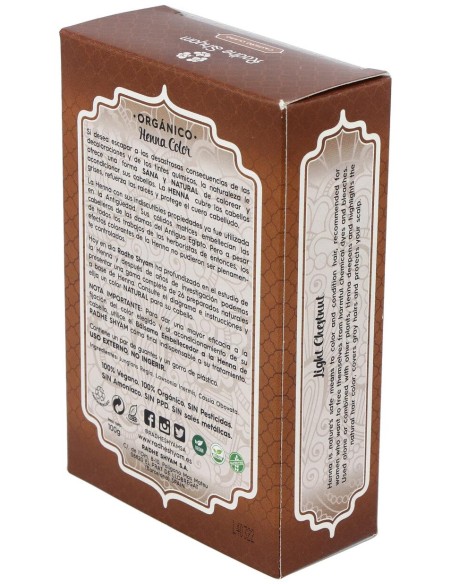 Radhe Shyam Henna Castaño Claro Polvo 100G