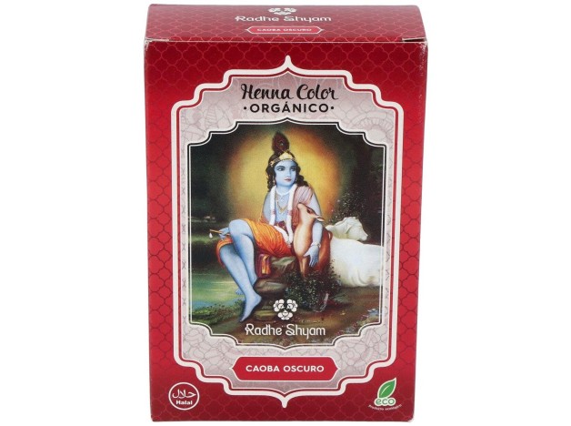 Radhe Shyam Henna Tinte Nat Caoba Osc Polvo 100Gr