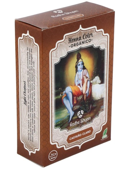 Radhe Shyam Henna Castaño Claro Polvo 100G