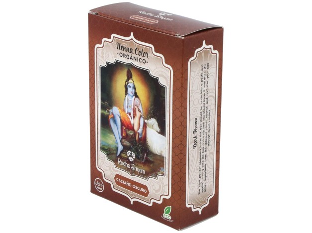 Radhe Shyam Hena Tinte Natural Castaño Oscuro...