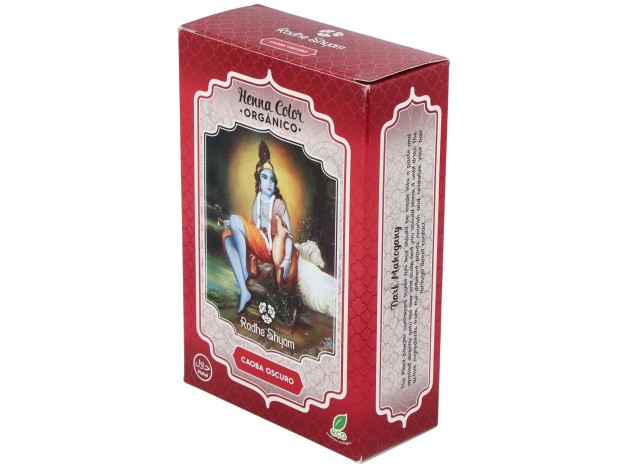 Radhe Shyam Henna Tinte Nat Caoba Osc Polvo 100Gr