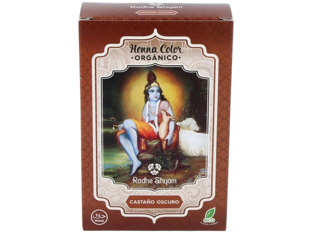 Radhe Shyam Hena Tinte Natural Castaño Oscuro...