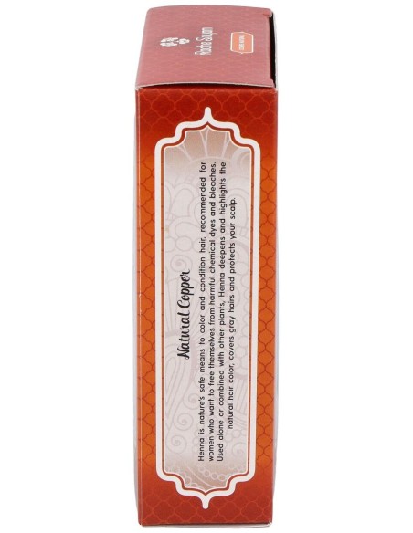 Radhe Shyam Henna Tinte Natur Cobre Polvo 100Gr