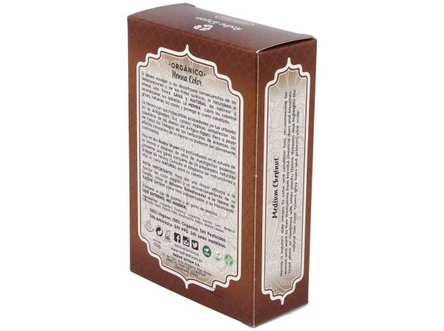 Henna Polvo Castaño Medio 100Gr. Eco