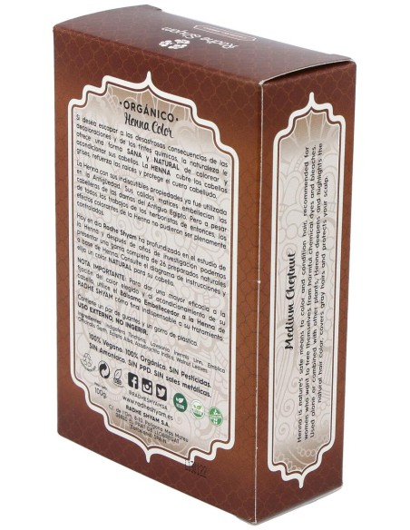 Henna Polvo Castaño Medio 100Gr. Eco