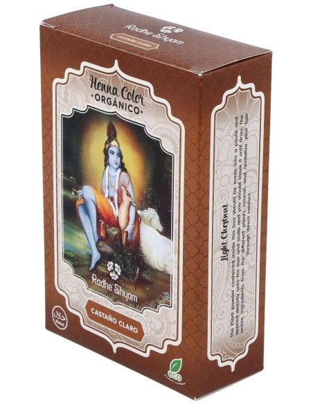 Radhe Shyam Henna Castaño Claro Polvo 100G