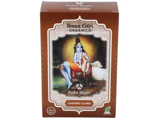 Radhe Shyam Henna Castaño Claro Polvo 100G