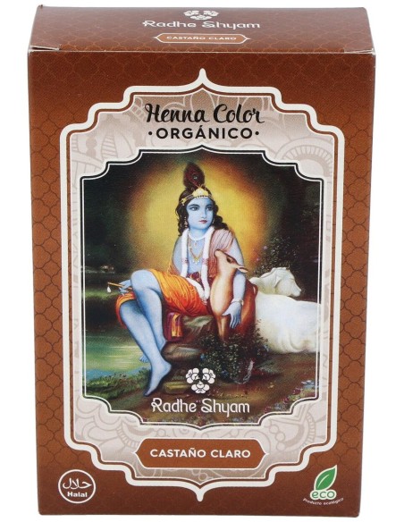 Radhe Shyam Henna Castaño Claro Polvo 100G
