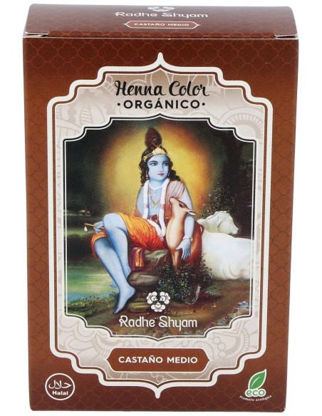 Henna Polvo Castaño Medio 100Gr. Eco