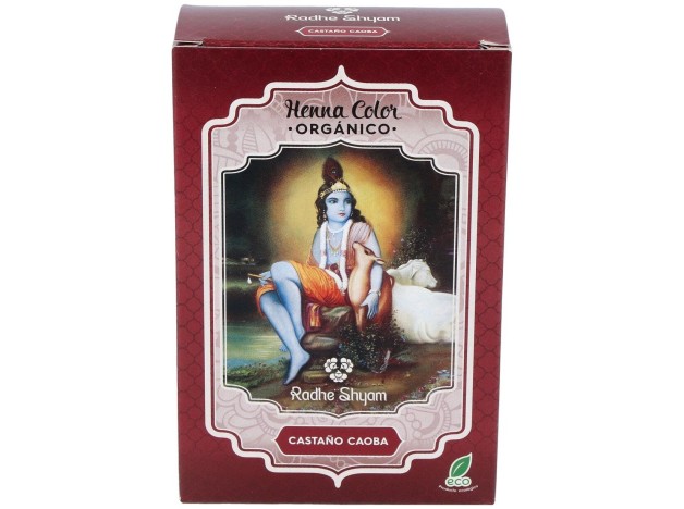 Radhe Shyam Henna Castaño Caoba Polvo