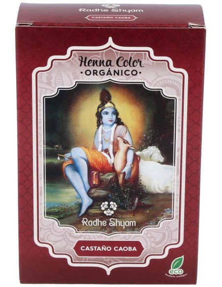 Radhe Shyam Henna Castaño Caoba Polvo