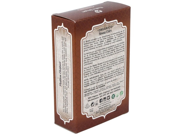 Henna Polvo Castaño Medio 100Gr. Eco