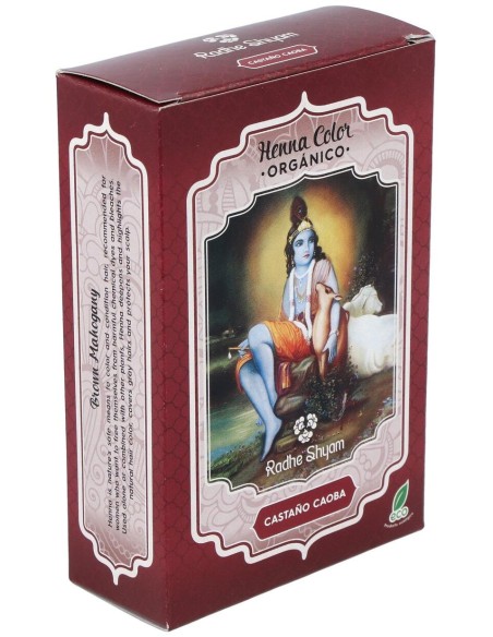 Radhe Shyam Henna Castaño Caoba Polvo